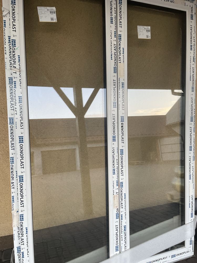 Okno drzwi tarasowe OknoPlast 1385x 2075mm (1,39x2,08cm)