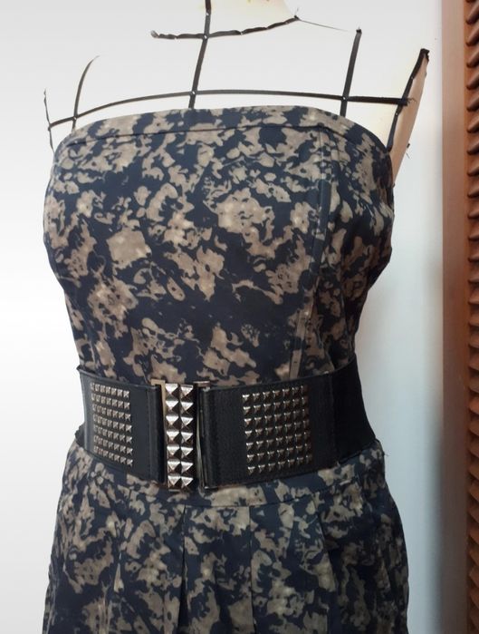 Vestido Estampado Camuflado curto