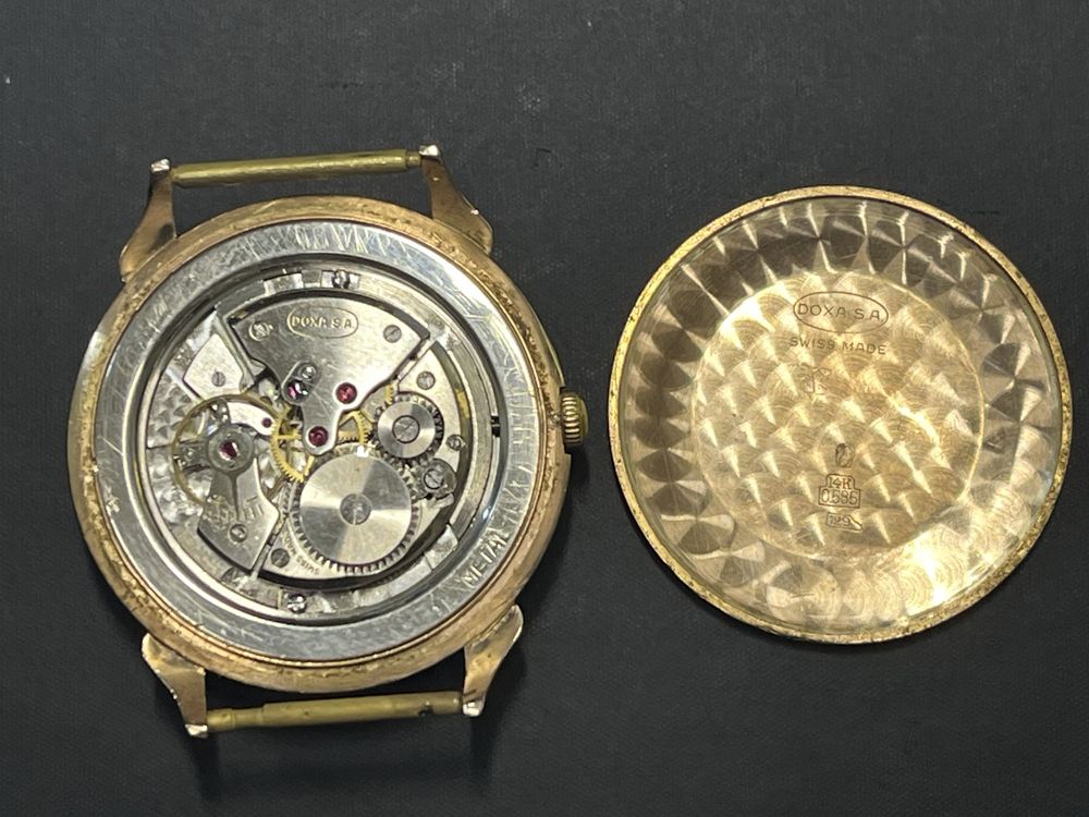 Zloty zegarek Doxa 585/14k z gwarancja