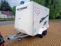 Przyczepa Cargo Kontener Furgon Zabudowana Quad Motocyklowa Rowery