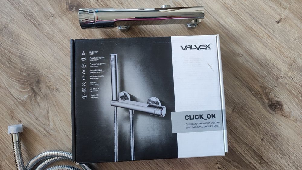 VALVEX Bateria natryskowa z zestawem natryskowym