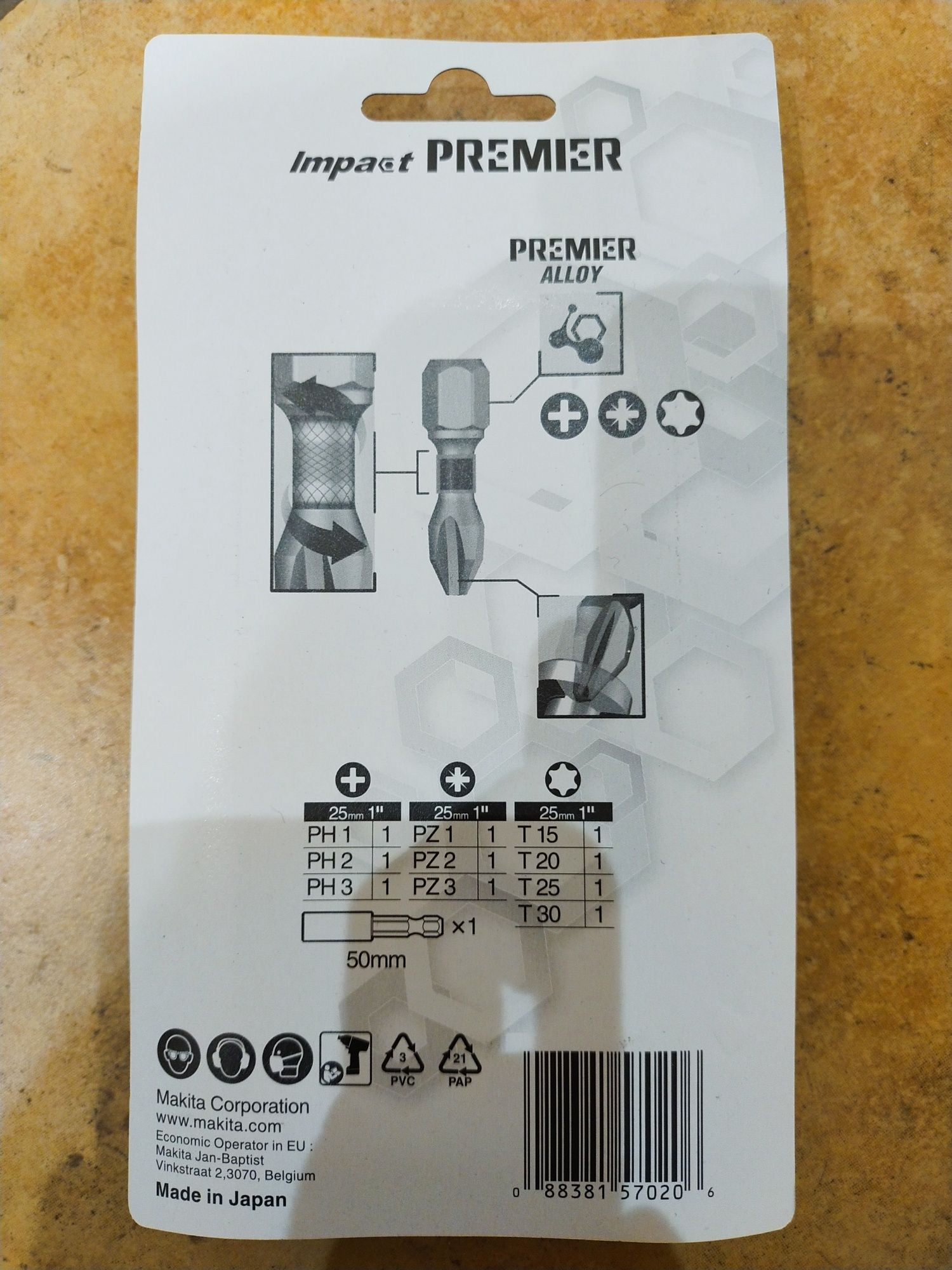 Zestaw końcówek wkrętakowych IMPACT PREMIER E-03567 MAKITA NOWY