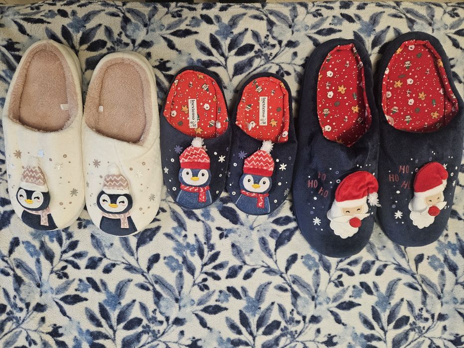 Набір новорічних тапочок для всієї родини, фемілі лук