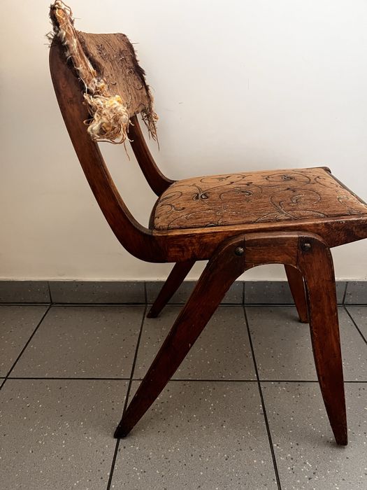 Prl Krzesło Bumerang Gościcińska Fabryka Mebli lata 60 vintage