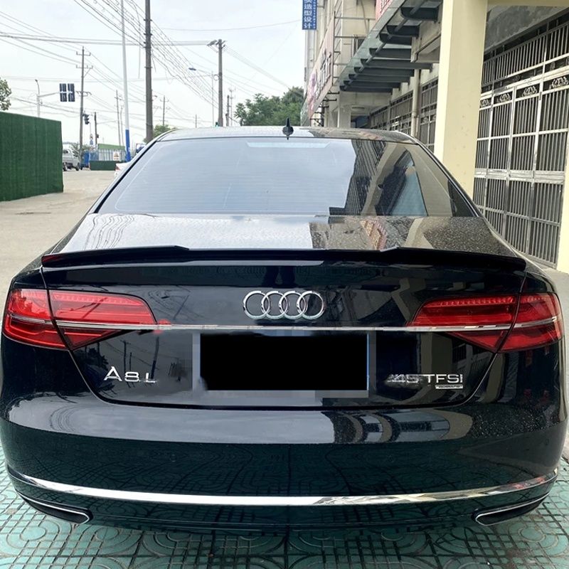 Audi A8 D4 Lotka Spoiler Dokładka 2010/2018 Czarny połysk
