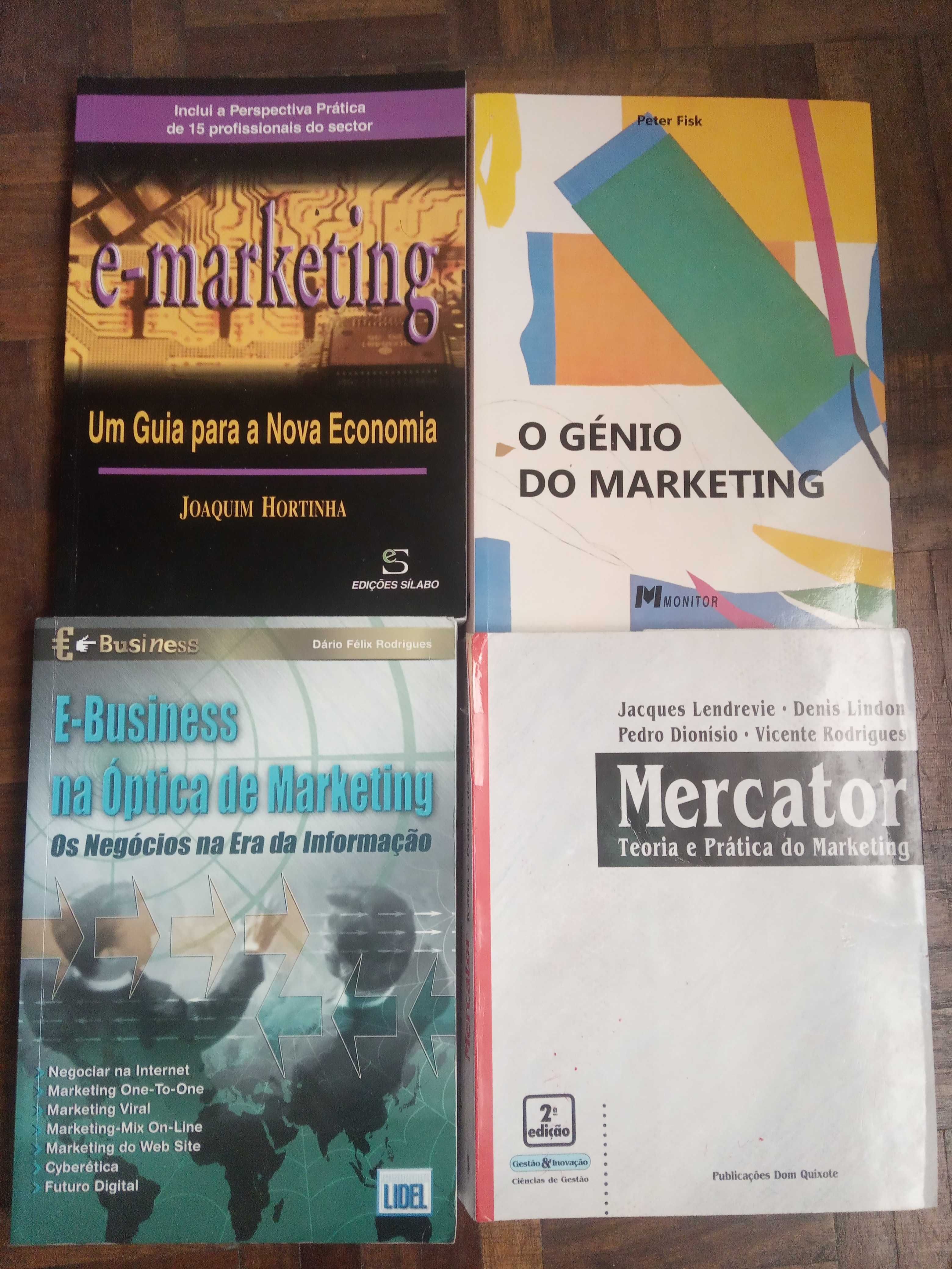 conjunto de livros de Marketing.Veja fotos e titulos.