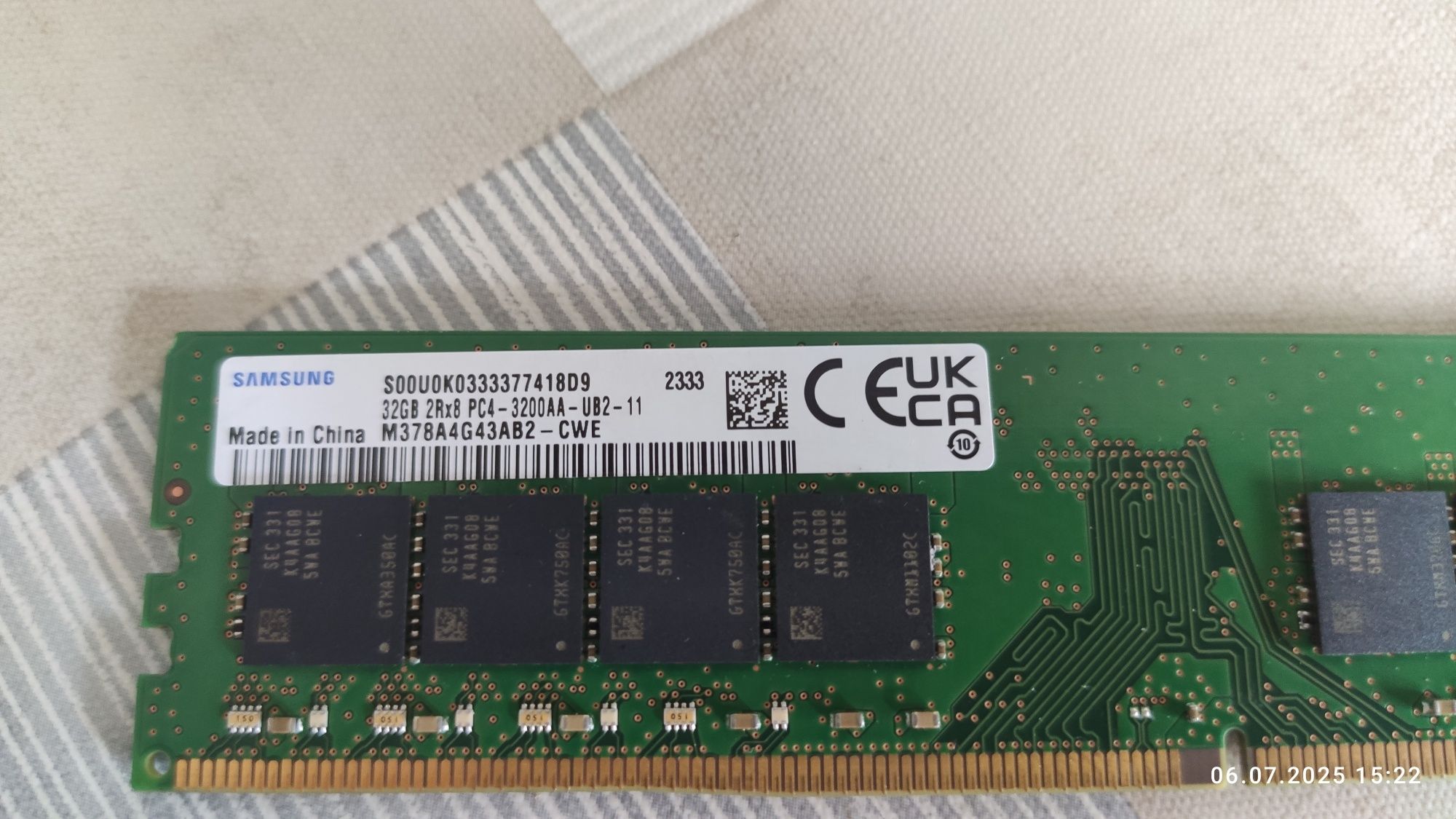 Pamięć RAM 1x 32GB Samsung DDR4