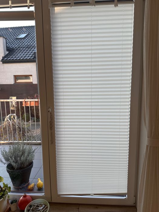 Roleta plisowana ecru 78x205 cm