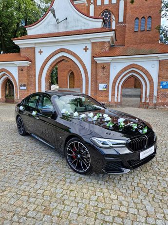 Auto do ślubu, samochód na wesele Nowe BMW 5 G30 FULL M-Pakiet