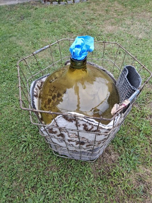 Butla balon 40l na wino bursztynowa