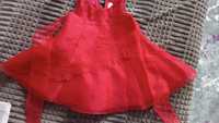 Платтячко для дівчинки 5-6 місяців червоного кольору