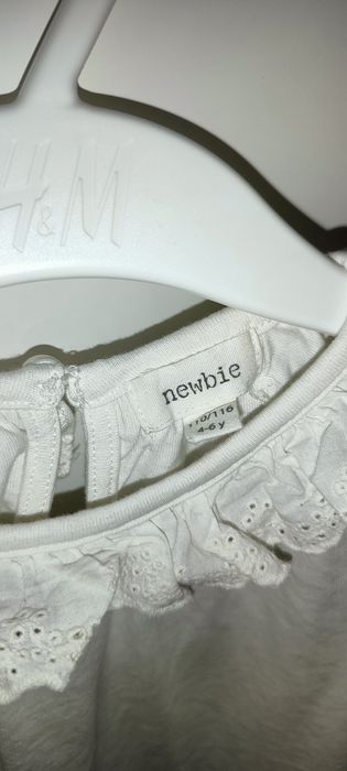 Bluzka biała newbie r. 110/116