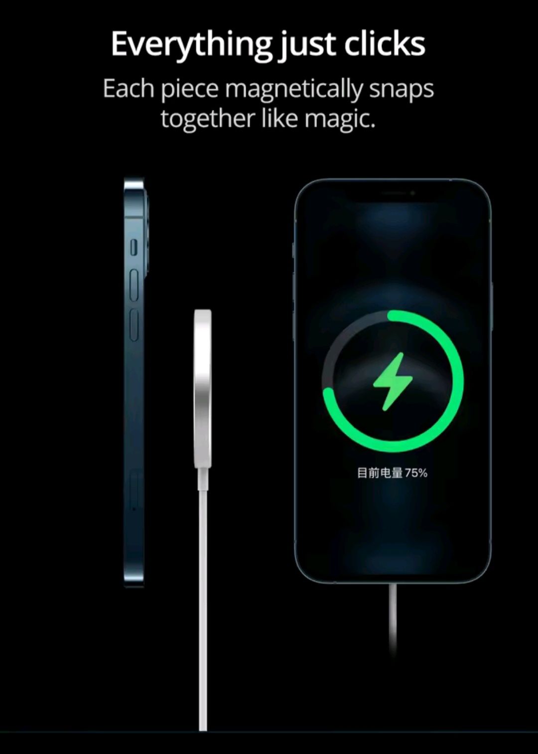 Ładowa indukcyjna magnetyczna do iPhone Samsung Oppo Redmi Pixel