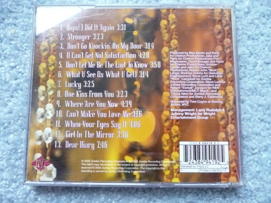 BRITNEY SPEARS oops! i did it again płyta kompaktowa cd
