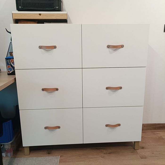 Pilnie sprzedam Besta Ikea dąb bejcowany na biało RTV szafka komoda