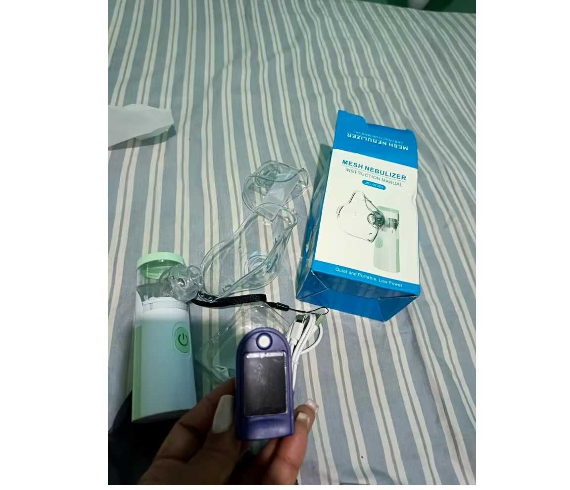 Nebulizator atomizer inhalator medyczny nowy  pulsometr i tlen w krwi