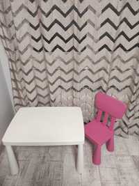 Дитячий столик і стілець для малювання, рожевий стільчик