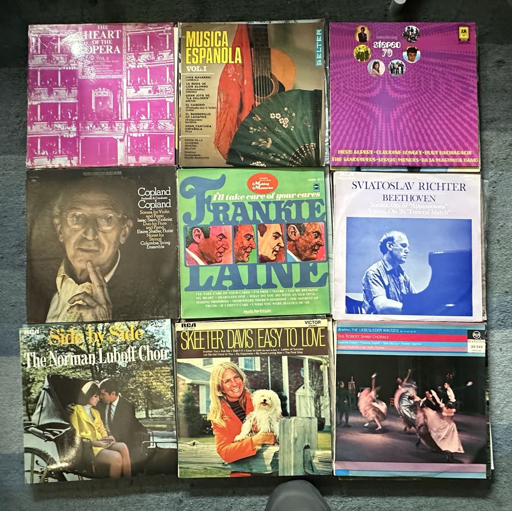 Lote 03 - 72 discos de vinil, Lp's - Musica Clássica