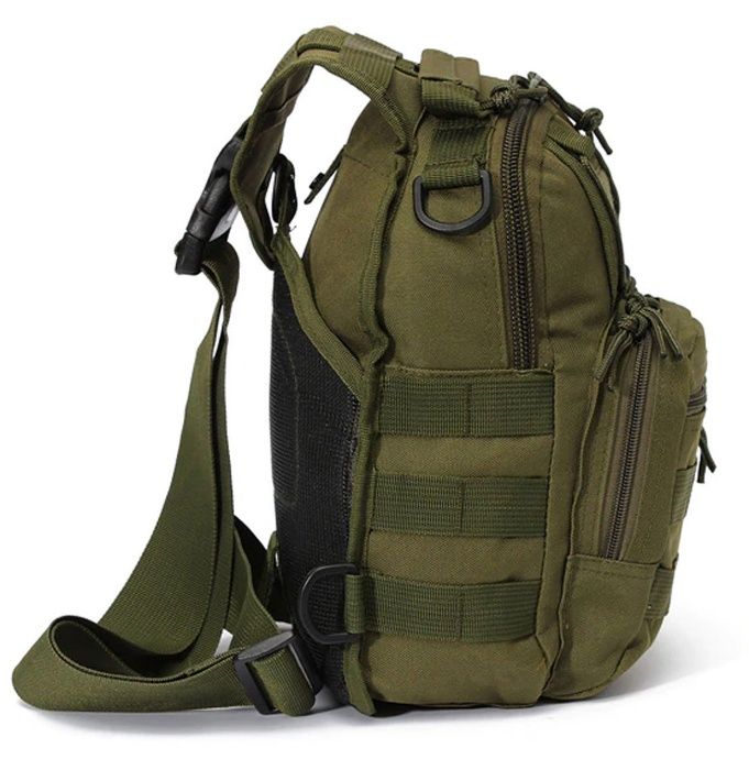Рюкзак сумка тактическая, военная через плечо Oxford 600D, 26х19х10 см