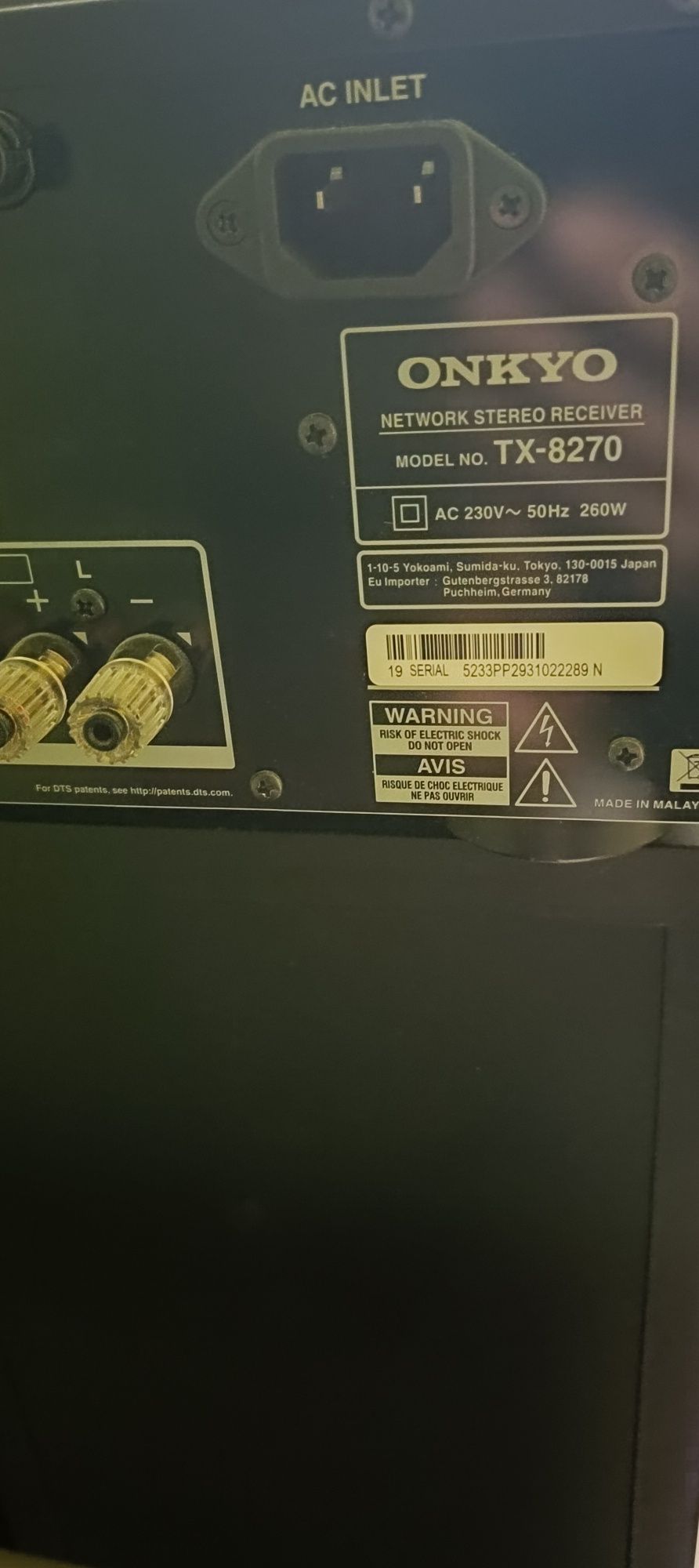 Wzmacniacz Amplituner Onkyo TX-8270