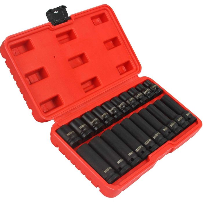 Zestaw Nasadek Udarowych 1/2 20 elementów Nasadki Udarowe Solidne