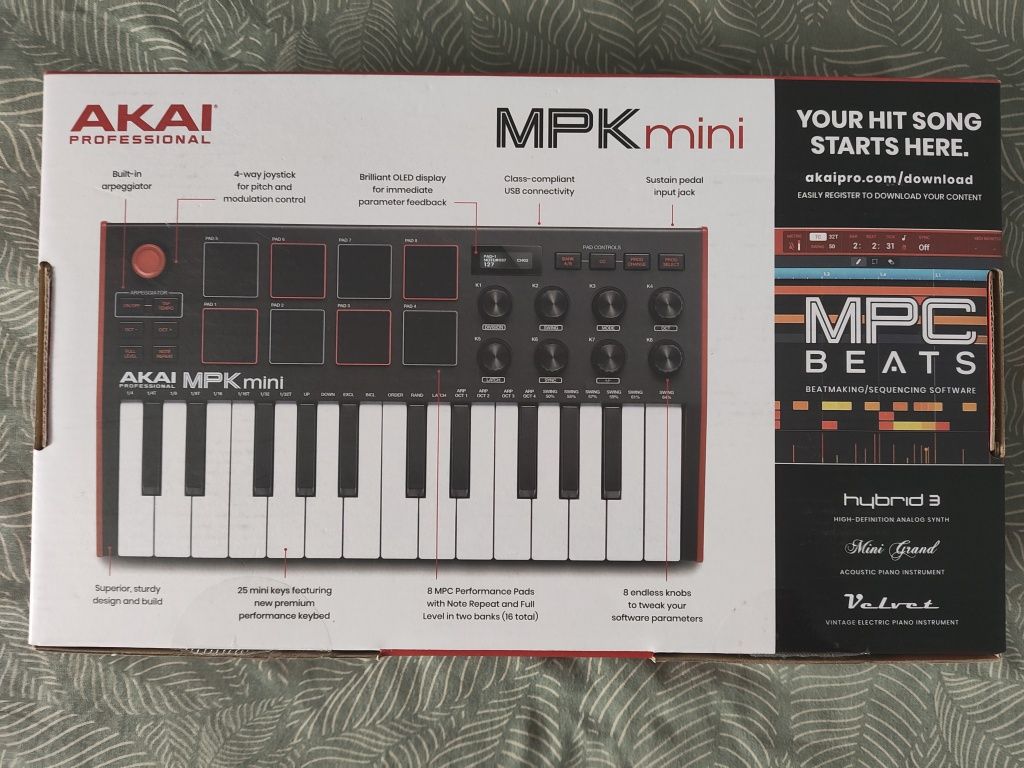 MIDI AKAI MPK MINI 3 - Mini klawiatura sterująca