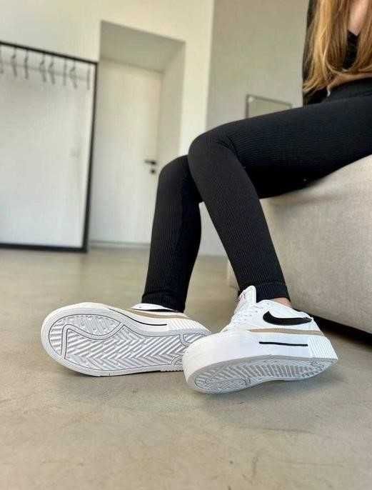 Женские кроссовки Nike Court Legacy Lift White Black 36-40 найк Скидка