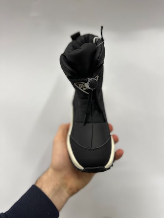 Дутики зимові на овчині 26-32, чорні дутіки черевики, легкі ботинки