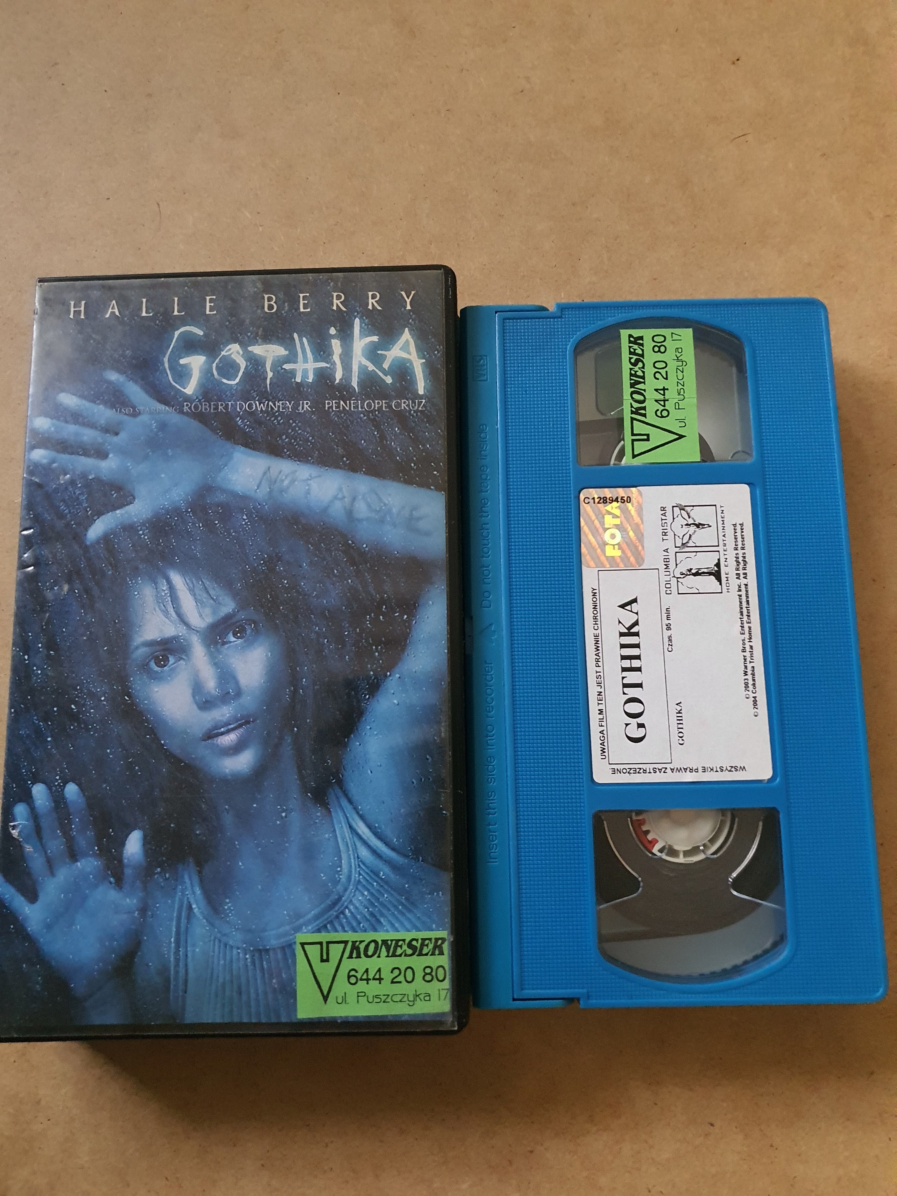 Gothika film na  VHS