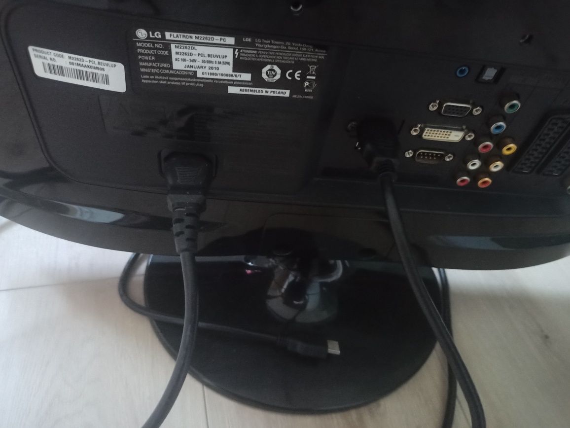 Monitor telewizor LG M2262D – 22 cale Full hd
