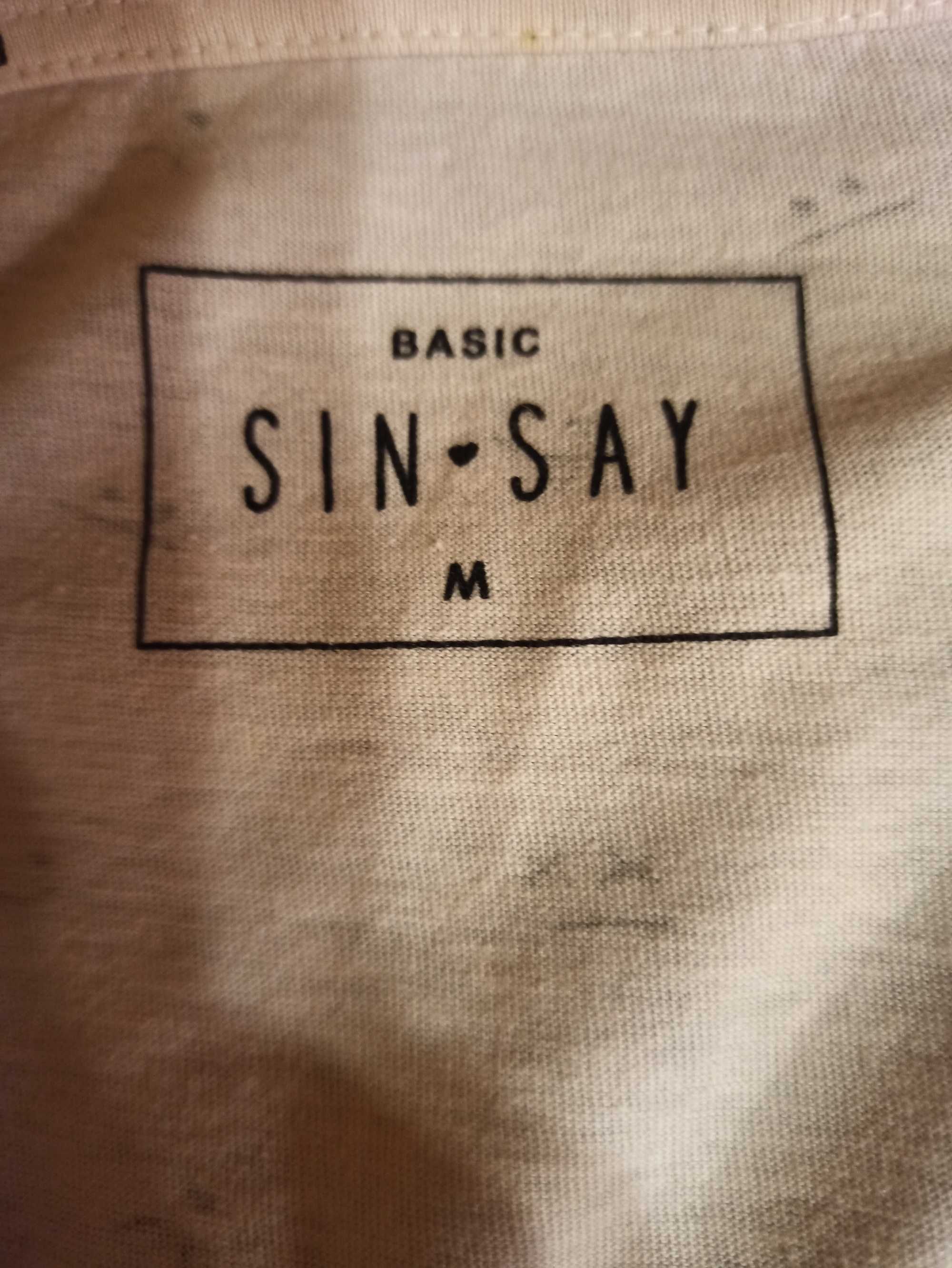 Biały T-shirt Sinsay rozmiar M