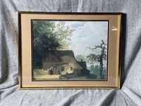 Reprodukcja obrazu wiejska sceneria cottage