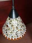 Lampa wisząca witrażowa