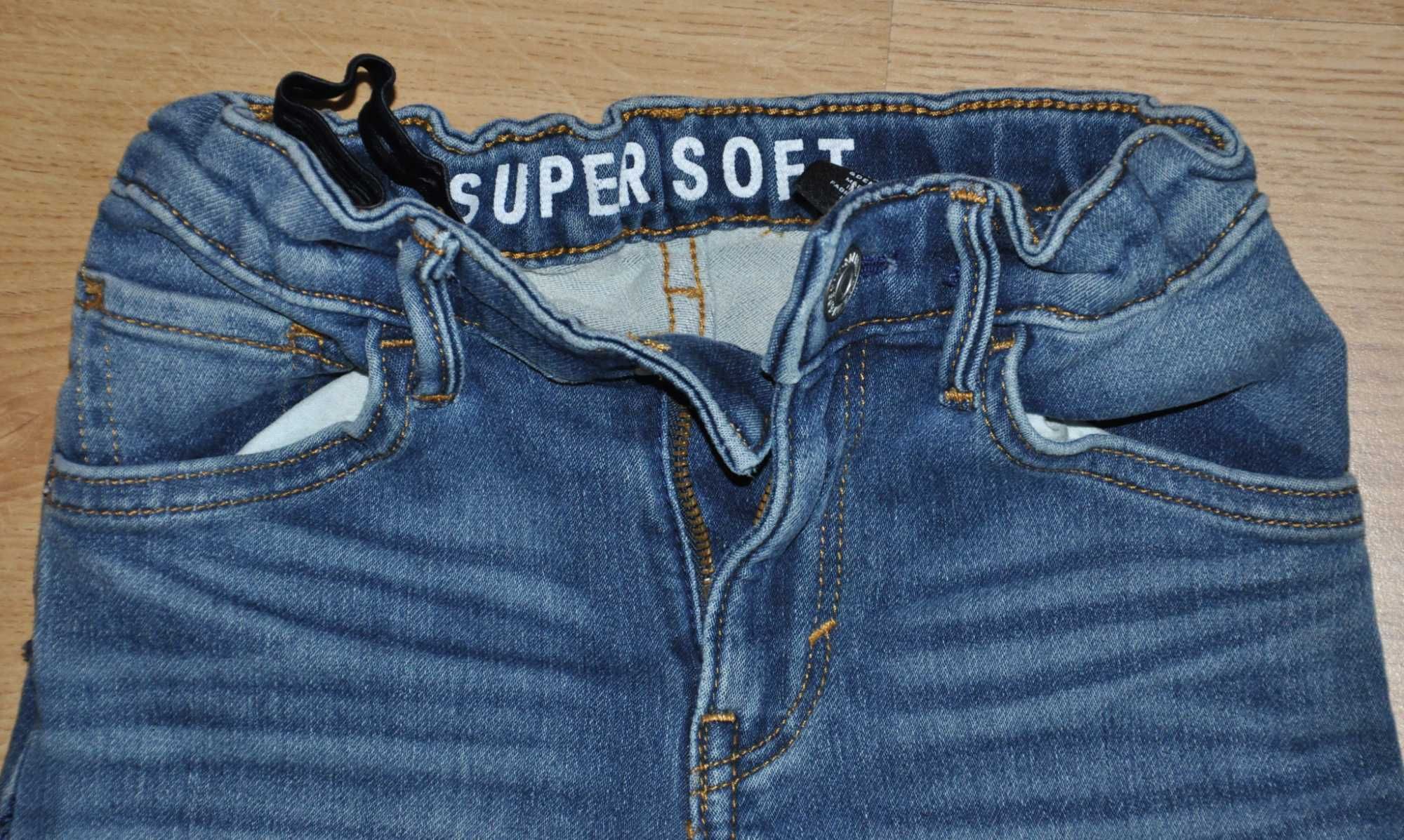 Chłopięce spodnie jeansowe H&M rozm. 110 super soft