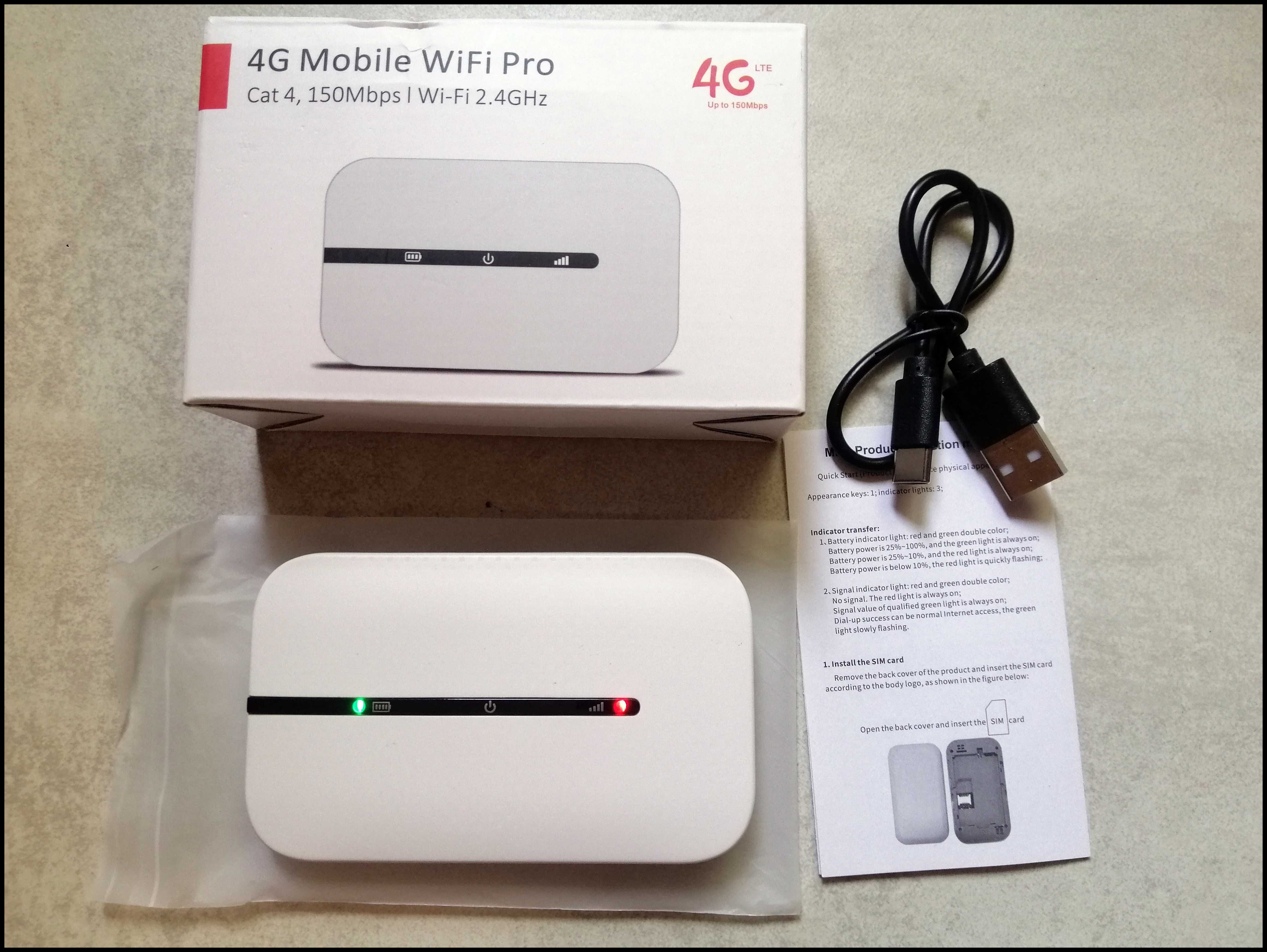 Мобильный Роутер 4G LTE SIM WiFi pro 150Mbps