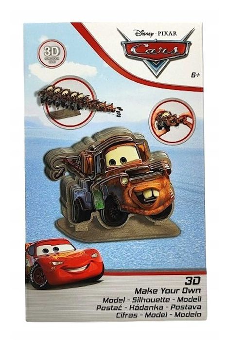 Stwórz Własną figurkę 3D – ZŁOMEK z Bajki Auta Disney Zestaw Kreatywny