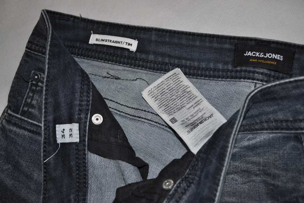JACK & JONES L 90cm 34/32 męskie spodnie jeansowe slim s8v