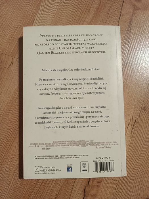 Książka zostań jeśli kochasz