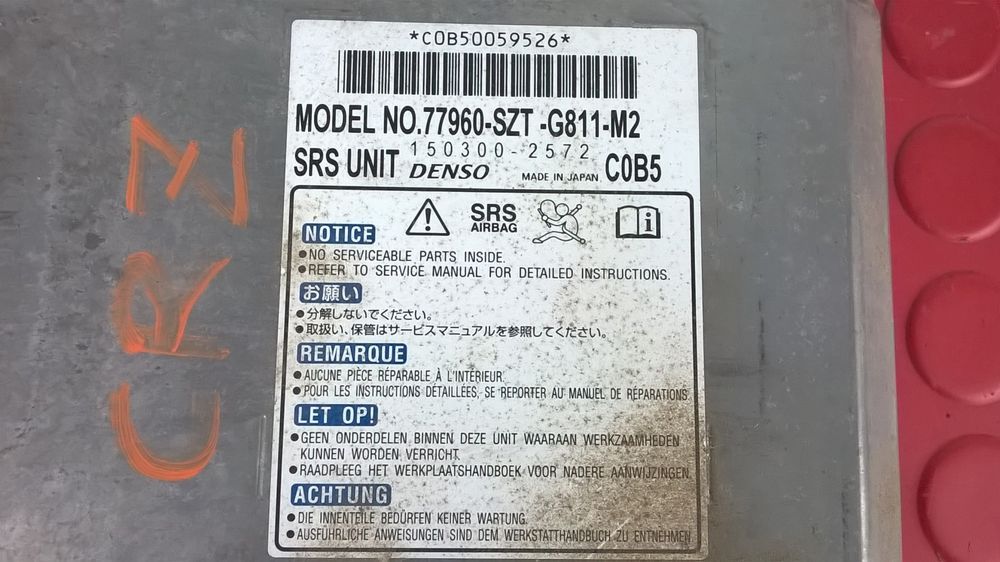 Centralina Airbag - 77960-SZT-G811-M2-2572 [Honda CR-Z (ZF)]