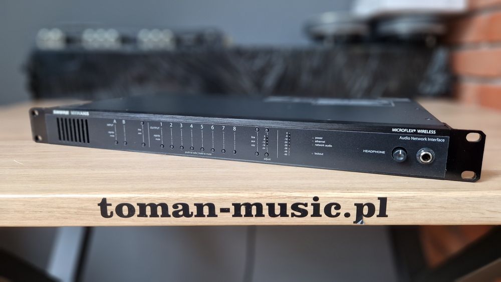Shure MXWANI8 Interfejs  karta Dante 2in 8out do IEM AmpRack Okazja