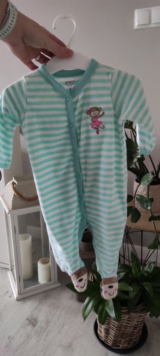 Piżamka jednoczęściowa, pajacyk niemowlęcy, śpiochy Carter's, rozmiar