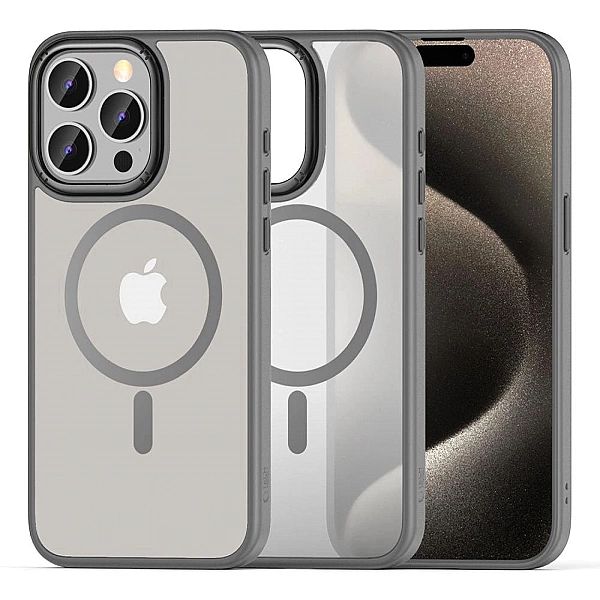 Etui Tech-Protect MagMat 2 MagSafe na iPhone 15 Pro Max - tytanowy mat