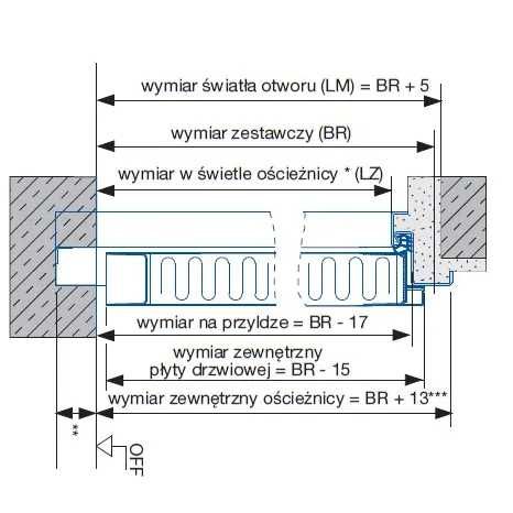 Drzwi techniczne Zk Iso 80 cm, ocieplone styropianem