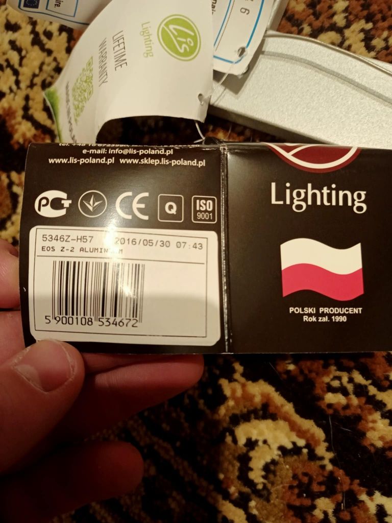 Lampa LED 5346Z wisząca żyrandol Lis 230V 59W