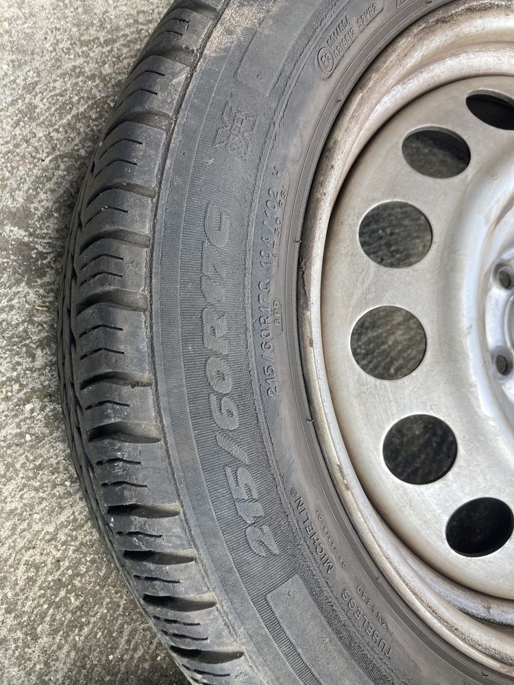 Koła letnie ToyotaOpel 5x108 ET46 Michelin 215/60/17C 8,3mm Bus letnie