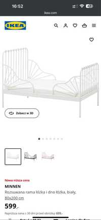 Łóżko rosnące z dzieckiem 80x200 IKEA