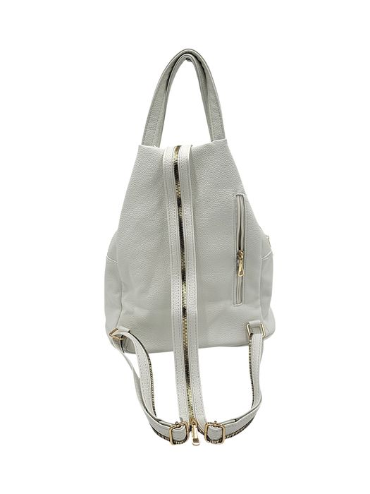 Torebka damska plecak biały kamień motyl