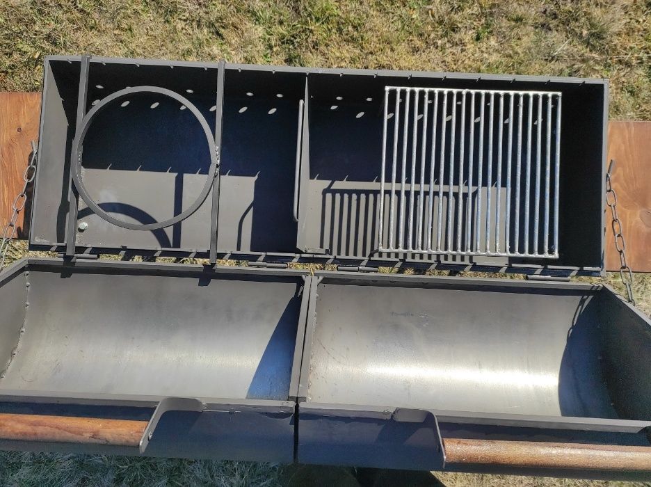 Жаровня 1 метр! Стаціонарний Мангал-Барбекю MIX T3 з Двома Кришками!