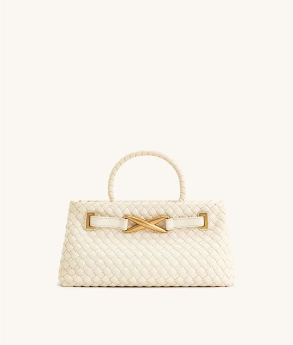 Сумка JW PEI Elora Woven Tote Bag - White