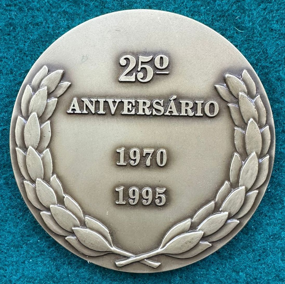 Medalha comemorativa em bronze bombeiros